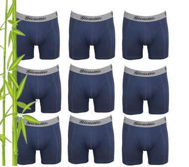 9-Pack Gionettic Bamboe Heren boxershorts  model Maxx Owen - Marine