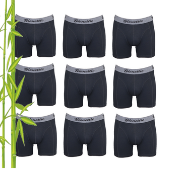 9-Pack Gionettic Bamboe Heren boxershorts  model Maxx Owen - Zwart