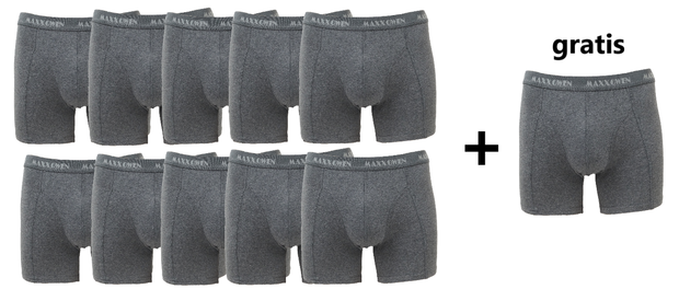 10+1 gratis Heren boxershorts Maxx Owen Antraciet