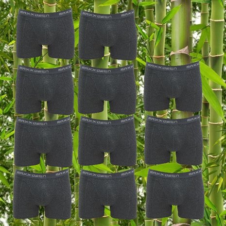 10+1 gratis Bamboe heren Boxershorts Maxx Owen Antraciet