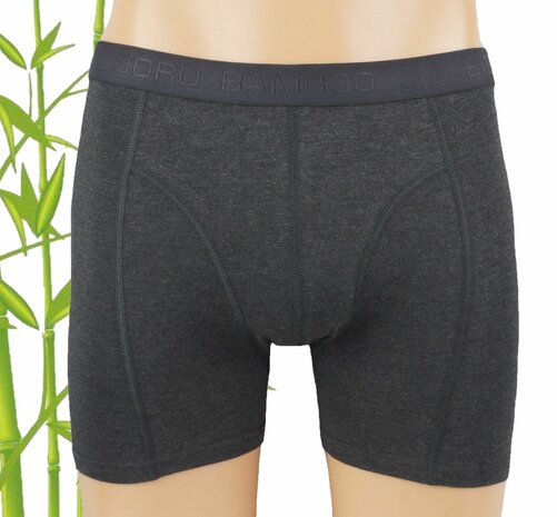 10+1 gratis Bamboe heren Boxershorts Boru Antraciet