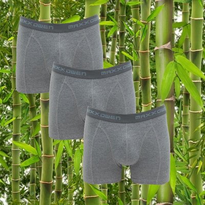3-pack bamboe heren boxershorts Maxx Owen Grijs