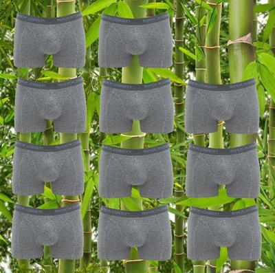 10+1 gratis Bamboe heren Boxershorts Maxx Owen Grijs Melee