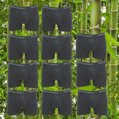 10+1 gratis Bamboe heren Boxershorts Maxx Owen Antraciet
