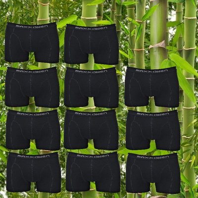 10+1 gratis Bamboe heren boxershorts Maxx Owen Zwart