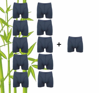 10+1 gratis Bamboe heren Boxershorts Boru Marine