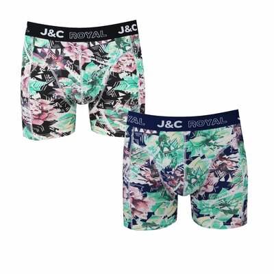 2-pack Heren Boxershorts H250 J&C katoen geprint