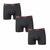 4485 3-pack polyamide Heren boxershorts Zwart