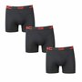 4485 3-pack polyamide Heren boxershorts Zwart