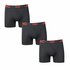 4485 3-pack polyamide Heren boxershorts Zwart_